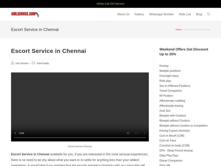 Girl Service Chennai Escorts