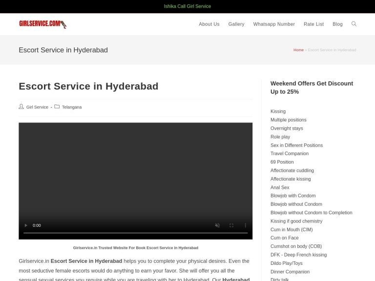 Gril Service Hyderabad Escorts